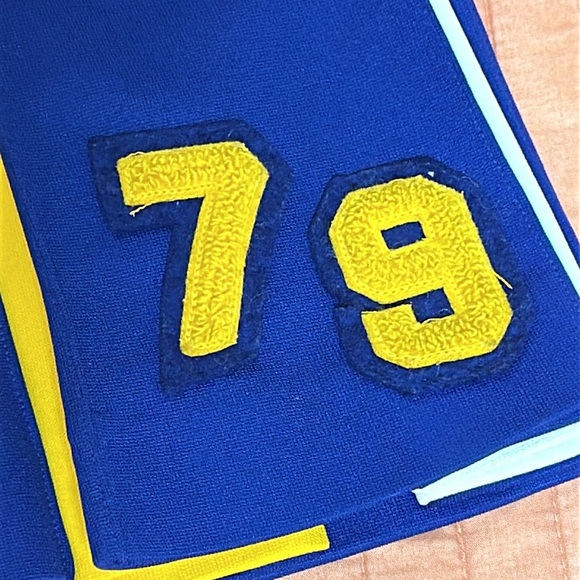 Vintage 1970s cheer skirt Yellow,Blue,White size approx XS - Picture 3 of 10